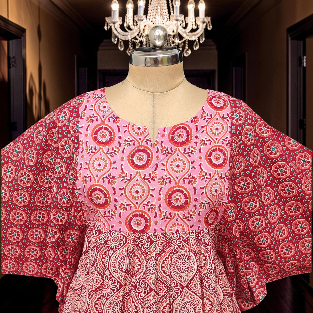 2 Pcs Co-ord Set Gohar Cotton Dress Jalabiya