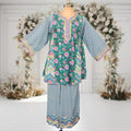 2 Pcs Co-ord Set Hazal Cotton Dress Jalabiya